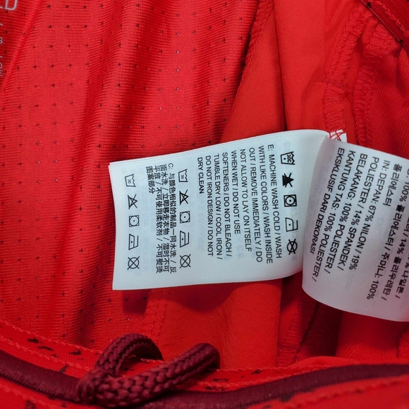 Nike Sheild LeBron James Red Basketball Boys Gym Shorts Size 4XL - Picture 12 of 16